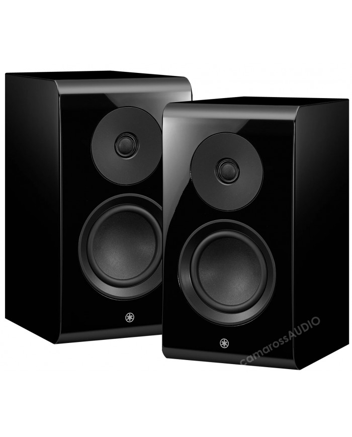Yamaha NS-600A parlak siyah raf tipi hoparlör çifti