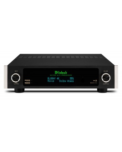 McIntosh MX100 A/V Processor siyah, 4K Blu-ray, Dolby Atmos destekli