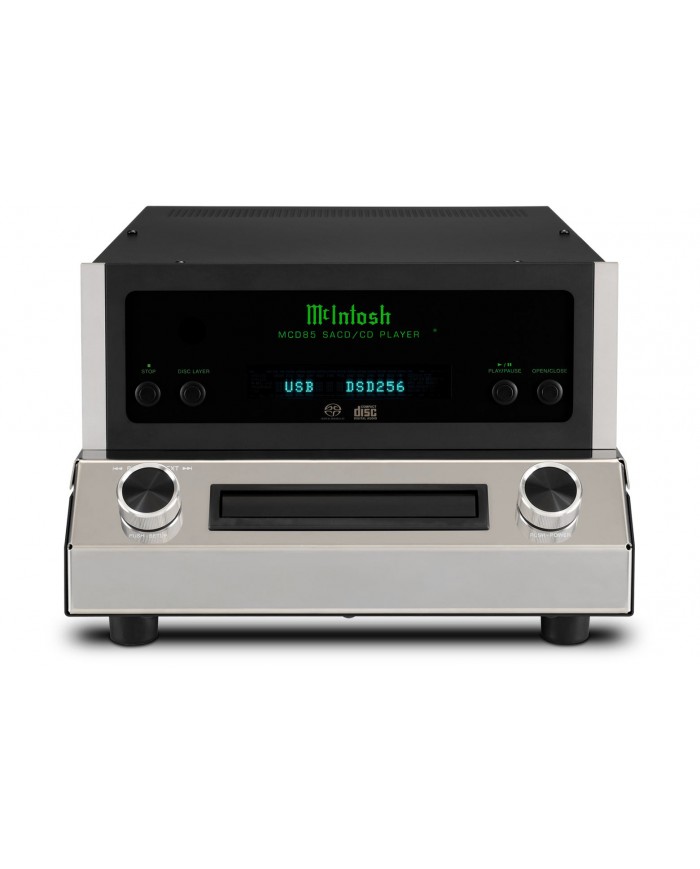McIntosh MCD85 Siyah/Gümüş SACD/CD Çalar, DSD256 Destekli
