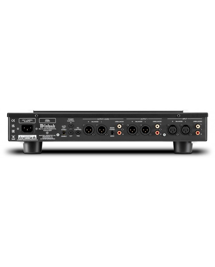 McIntosh MQ112 Çevresel Ekolayzer arka bağlantı portları siyah kasa