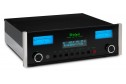 McIntosh MR89 AM/FM Tuner siyah kasa, mavi VU metreli hi-fi tuner.