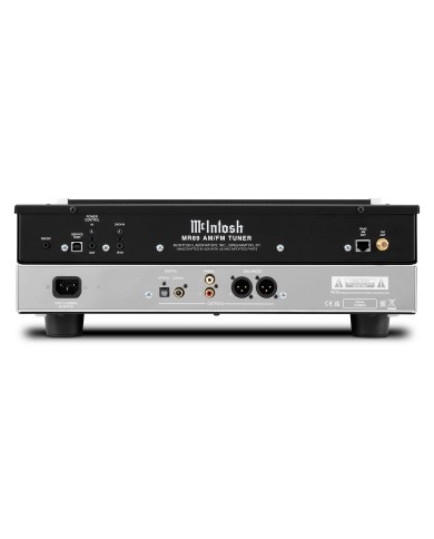 McIntosh MR89 AM/FM Tuner arka bağlantı portları (XLR, dijital, güç)