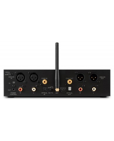 McIntosh MB25 Bluetooth Alıcı-Verici arka bağlantı portları siyah kasa