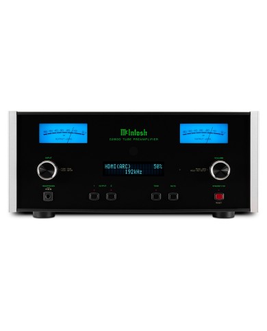 McIntosh C2800 Siyah Lambalı Preamplifikatör, Mavi VU Metreler