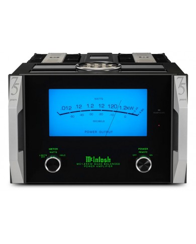 McIntosh MC1.25KW-AN 75th Siyah Güç Amplifikatörü Mavi VU Metre