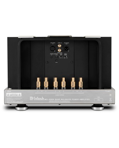 McIntosh MC1.25KW-AN 75th arka bağlantı, altın terminaller, siyah amfi