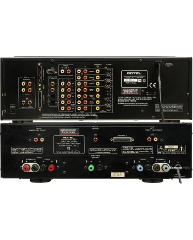 Rotel RSP-966 Preamp - RB-985 Poweramp arka panel