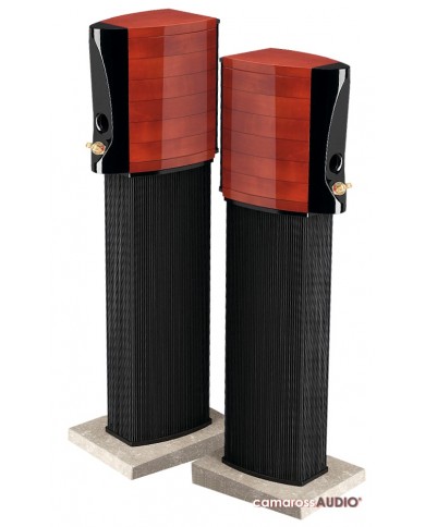 Sonus Faber Guarneri Memento ahşap ve siyah hoparlörler