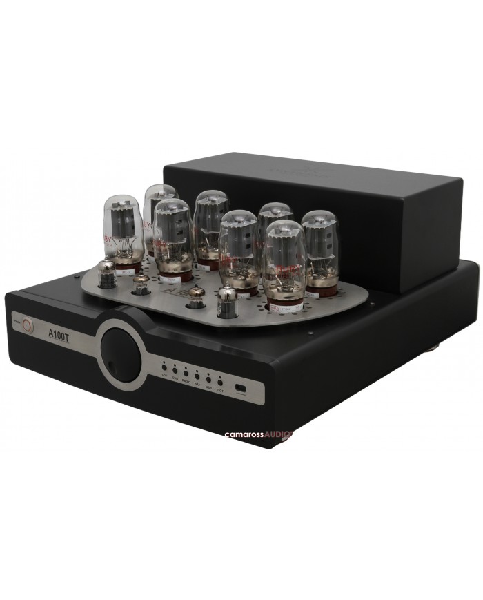 Synthesis Action A100 Titan siyah tüplü Hi-Fi amfi ön görünüm