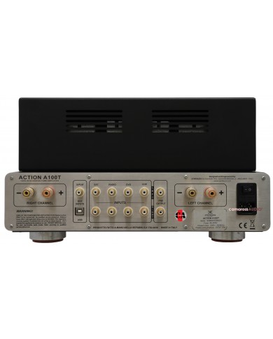 Synthesis Action A100T 100W Tüplü Amfi arka bağlantı portları