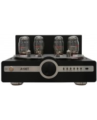 Synthesis A100T Titan siyah entegre lambalı amfi, lüks ses ekipmanı.