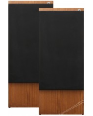 JBL L80T hoparlör, ahşap kaplama ve siyah ızgaralı retro stil