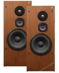 JBL L80T hoparlör, ahşap kaplama, 3 yollu vintage ses sistemi
