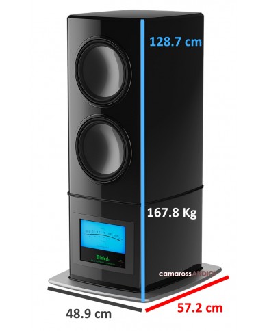 McIntosh PS1K Siyah Güçlü Subwoofer Boyut ve Ağırlık Ölçüleri