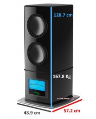 McIntosh PS1K Siyah Güçlü Subwoofer Boyut ve Ağırlık Ölçüleri