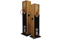 Stirling LS3/5a V2 LTD AB-2 Bass Extenders ahşap kaplama hoparlör arkası.
