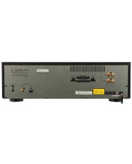 Luxman D-105u Kompakt CD Çalar arka bağlantı portları ve etiketleri.