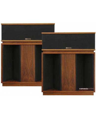 Klipsch Belle hoparlör, ceviz kaplama, vintage tarzı hi-fi ses sistemi
