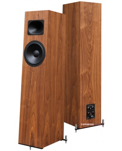 Blumenhofer Tempesta 20 Mk2 ceviz kaplama hoparlörler, horn tweeterli, ahşap kabin.