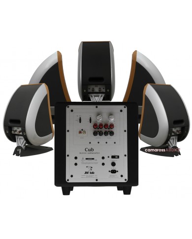 Focal Sib 5.1 hoparlör sistemi Cub subwoofer arkadan görünüm siyah