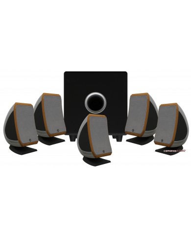 Focal Sib 5.1 Hoparlör Sistemi Siyah Gri Ahşap Detaylı Subwoofer