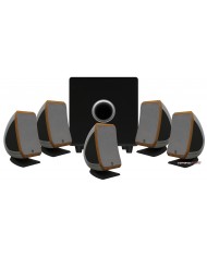 Focal Sib 5.1 Hoparlör Sistemi Siyah Gri Ahşap Detaylı Subwoofer