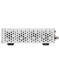 Matrix Audio MD-1 Streamer Amplifier gümüş yan görünüm havalandırmalı kasa