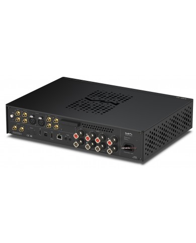 Matrix Audio MD-1P Siyah Streamer & Amfi'nin arka bağlantı portları.