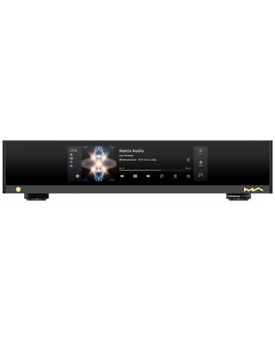 Matrix Audio MD-1P Siyah Streamer & Amplifikatör Ön Yüzü