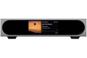 Matrix Mini-i 4 DAC Streamer gümüş renkli ön panel ve dijital ekran.