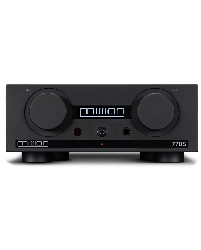 Mission 778S Siyah Kablosuz Müzik Yayıncısı Ön Panel Görüntüsü