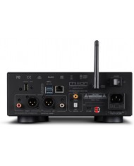 Mission 778S Kablosuz Müzik Yayıncısı arka portları ve Wi-Fi anteni.