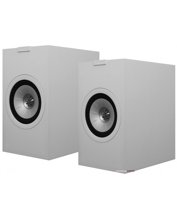 KEF Q3 Meta beyaz hoparlör seti, Uni-Q sürücülü kompakt bookshelf hoparlörler.