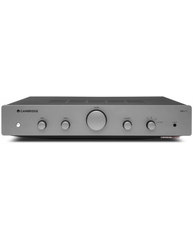 Cambridge Audio AXA25 Entegre Amplifikatör Gümüş Renk Ön Panel Görünümü