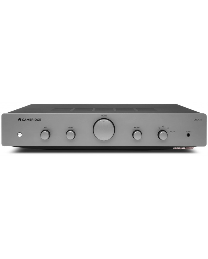 Cambridge Audio AXA25 Entegre Amplifikatör Gümüş Renk Ön Panel Görünümü