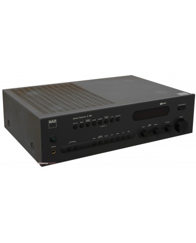 NAD C740 Stereo Receiver siyah, RDS özellikli hi-fi ses ekipmanı.