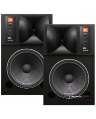 JBL 4425 Siyah Stüdyo Monitör Hoparlör Çifti