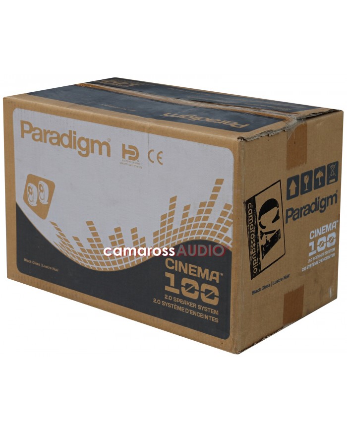 Paradigm Cinema 100 2.0 Hoparlör Sistemi Kutusu, Siyah Parlak