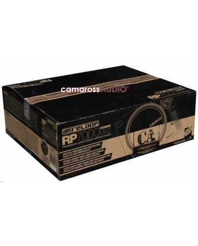 Reloop RP-7000 MK2 Siyah Sürüm profesyonel pikap kutusu.