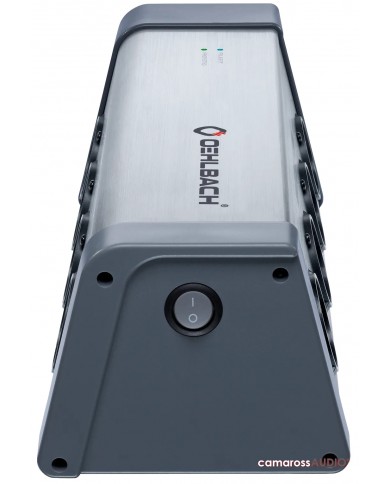 OEHLBACH Powersocket 908 güç dağıtıcısı, metalik gri, anahtarlı, çoklu priz