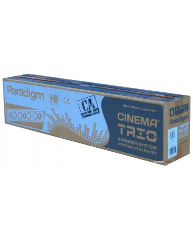 Paradigm Cinema Trio Black Gloss hoparlör sistemi kutusu