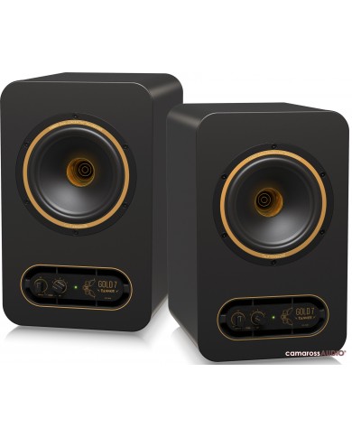 Tannoy GOLD 7 Siyah Aktif Stüdyo Monitör Hoparlör Çifti Altın Detaylı