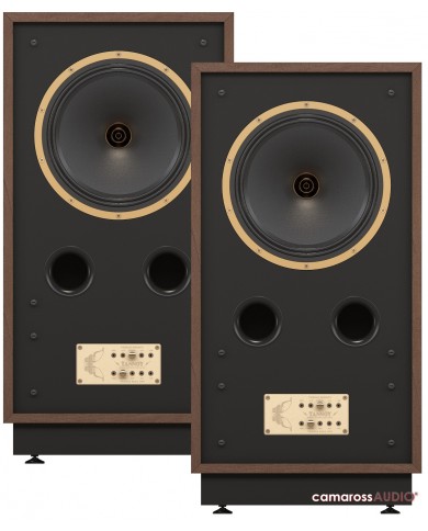 Tannoy CHEVIOT vintage kahverengi ahşap kabinli Hi-Fi hoparlör çifti.