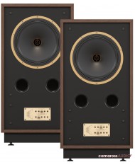 Tannoy CHEVIOT vintage kahverengi ahşap kabinli Hi-Fi hoparlör çifti.