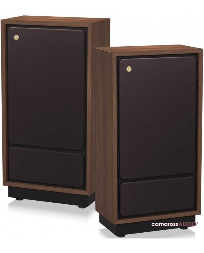 Tannoy CHEVIOT kahverengi ahşap kabinli retro hoparlör takımı.