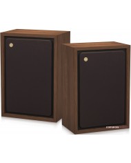 Tannoy EATON Ahşap Kasa Vintage Hoparlör Takımı Kahverengi Kumaş Kapak