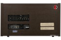 Nakamichi 1000 Tri-Tracer kaset çalar arka bağlantı ve ahşap kaplama.