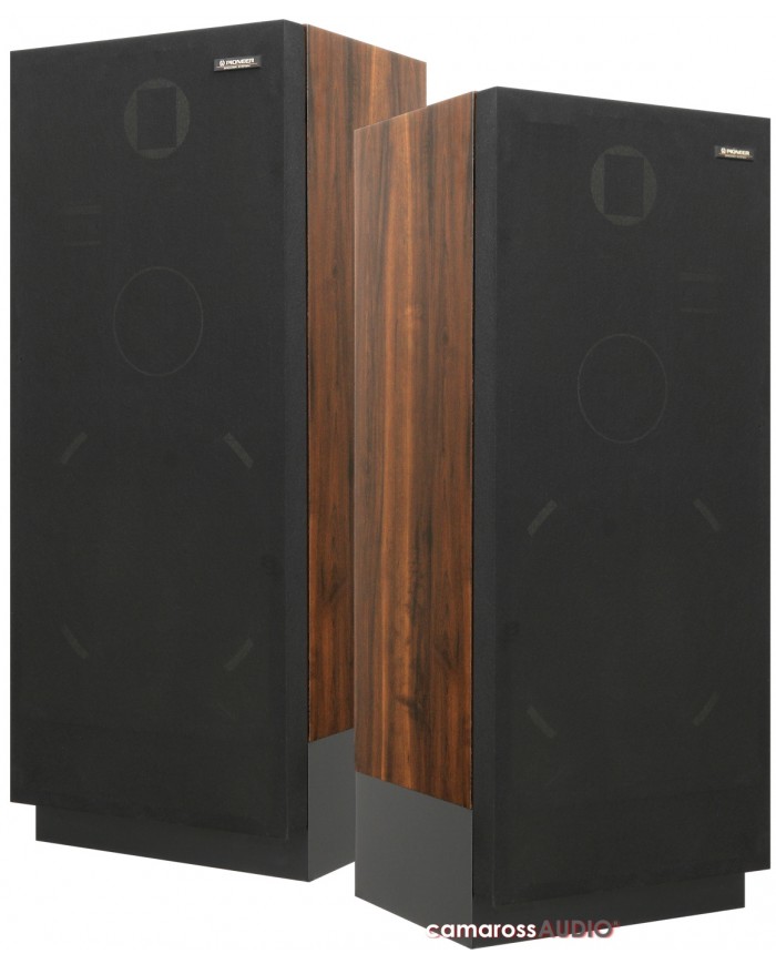 Pioneer CS-979 Vintage Hoparlör Takımı, Ahşap Kaplama ve Siyah Gril