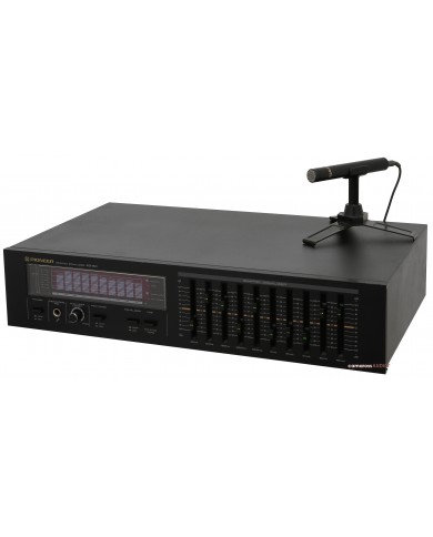 Pioneer SG-50 Grafik Equalizer ve CM-75M Kalibrasyon Mikrofonu, siyah.