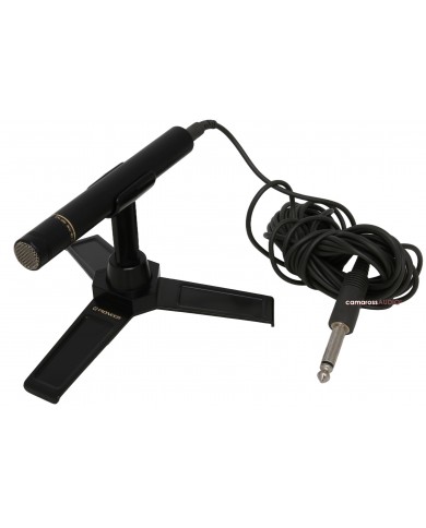 Pioneer SG-50 Equalizer CM-75M kalibrasyon mikrofonu, siyah, tripod standı ve kablosuyla.